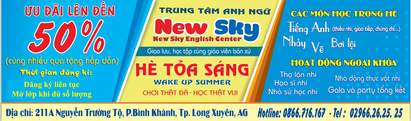 Trung tâm tin học - Chiêu sinh lớp hè tỏa sáng