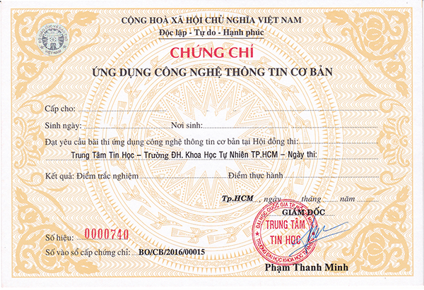 Luyện thi chứng chỉ CNTT căn bản